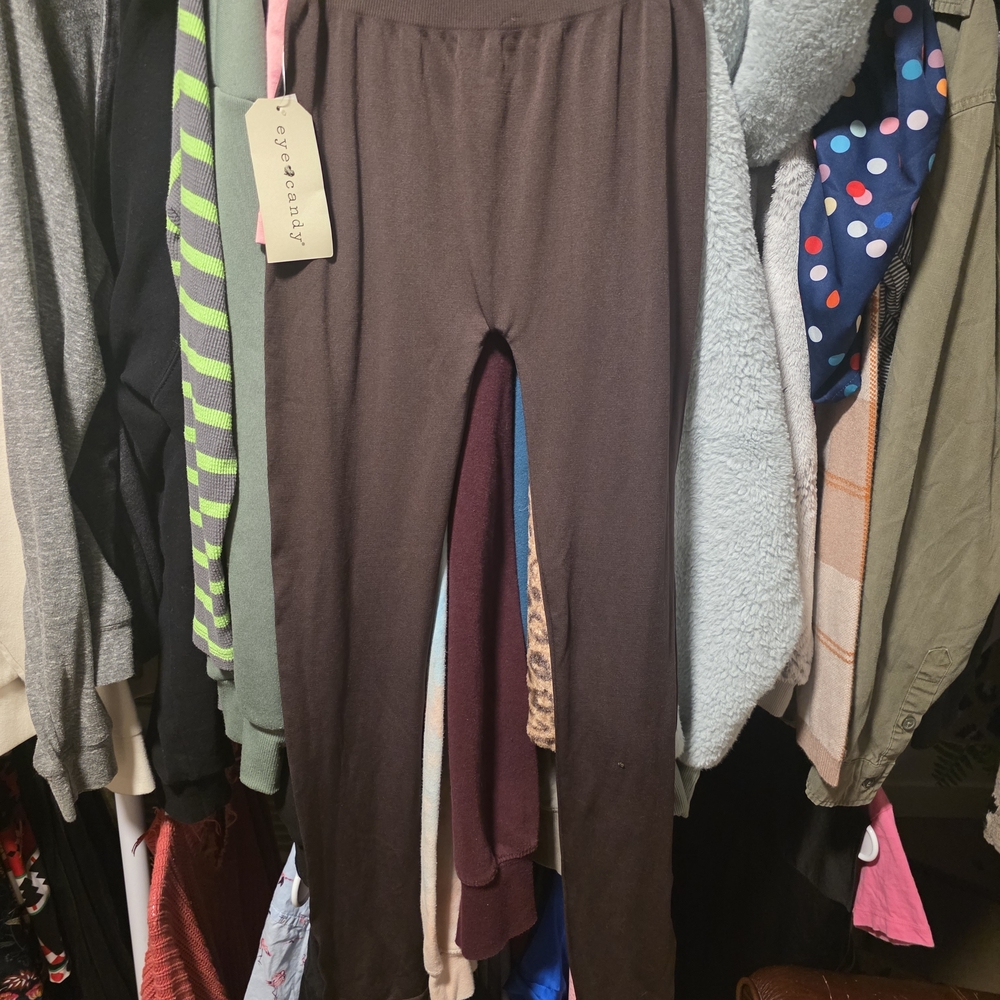 Eye Candy Chocolate Brown Kids Leggings